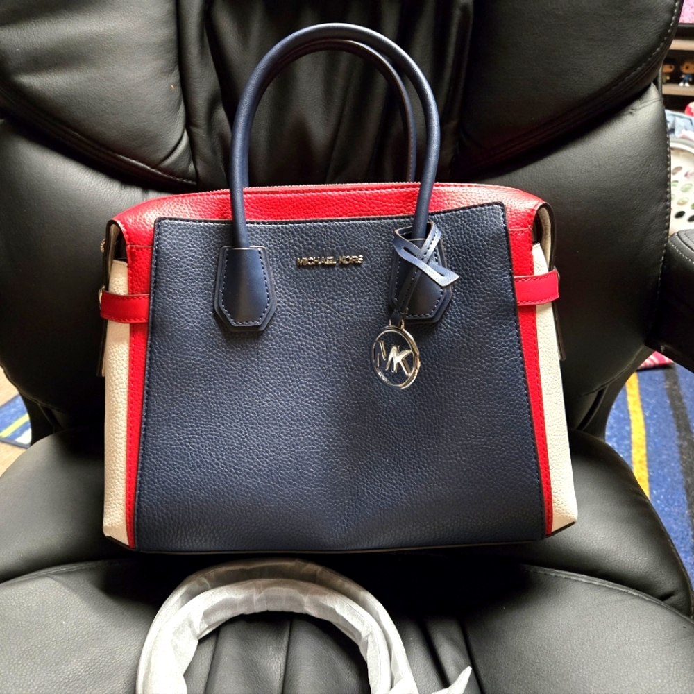 Michael Kors Mercer Medium Color Block Satchel